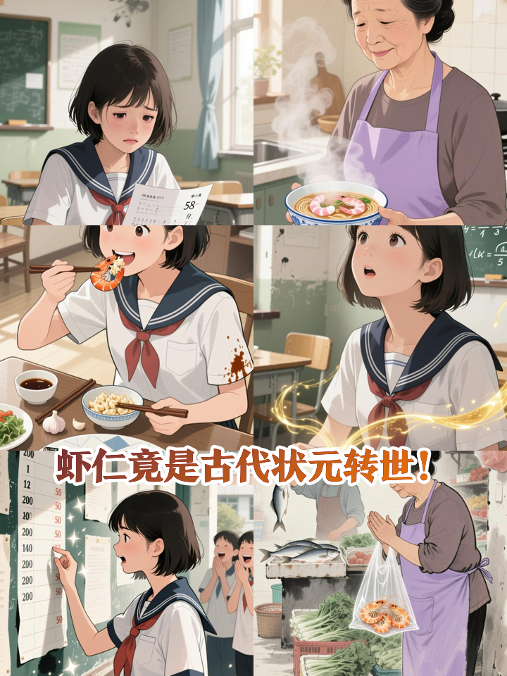 高考冲刺期,妈妈做的虾仁竟是古代状元转世!