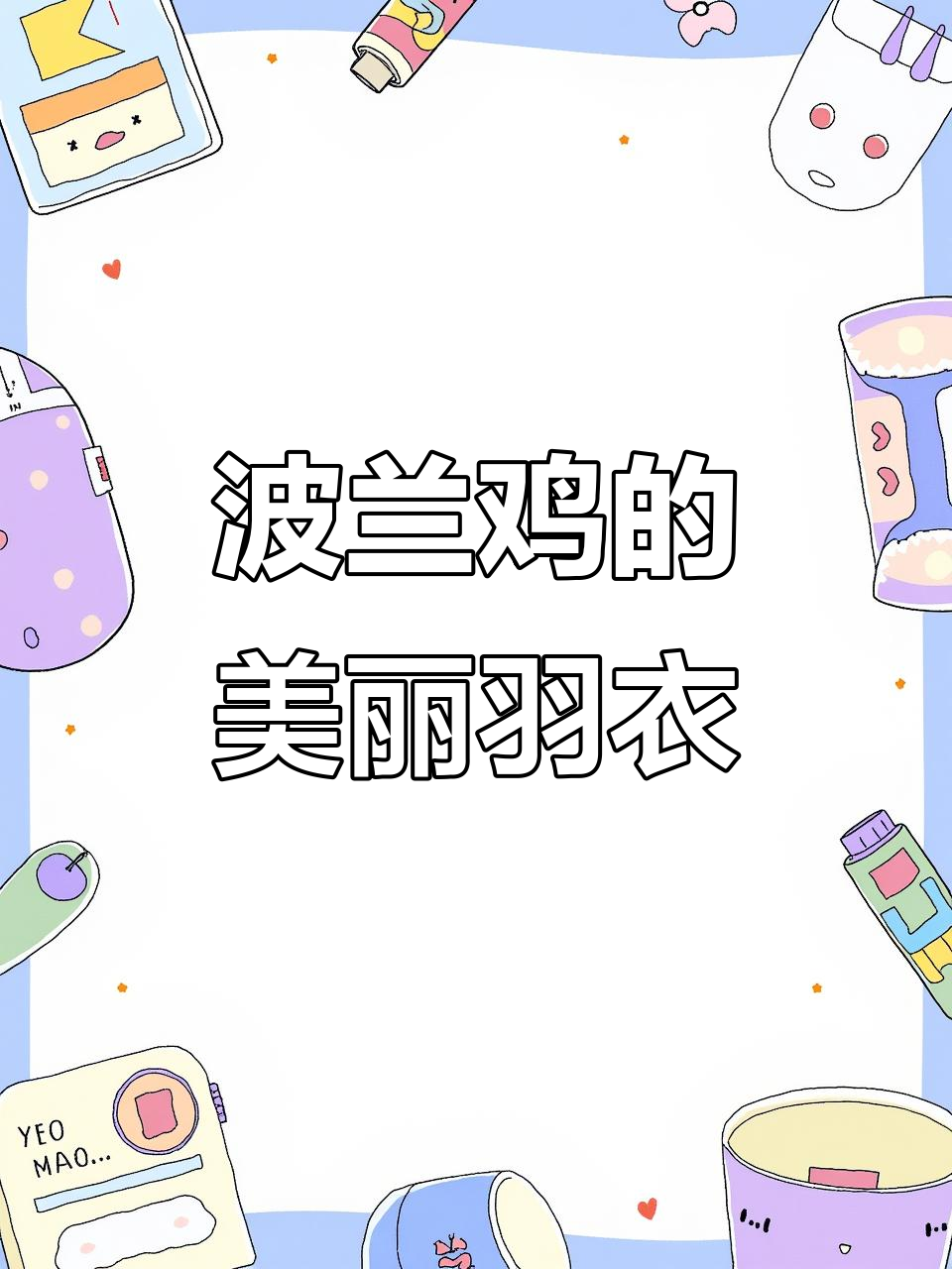 黑白花波兰鸡，羽毛如画，超美花纹让人惊艳