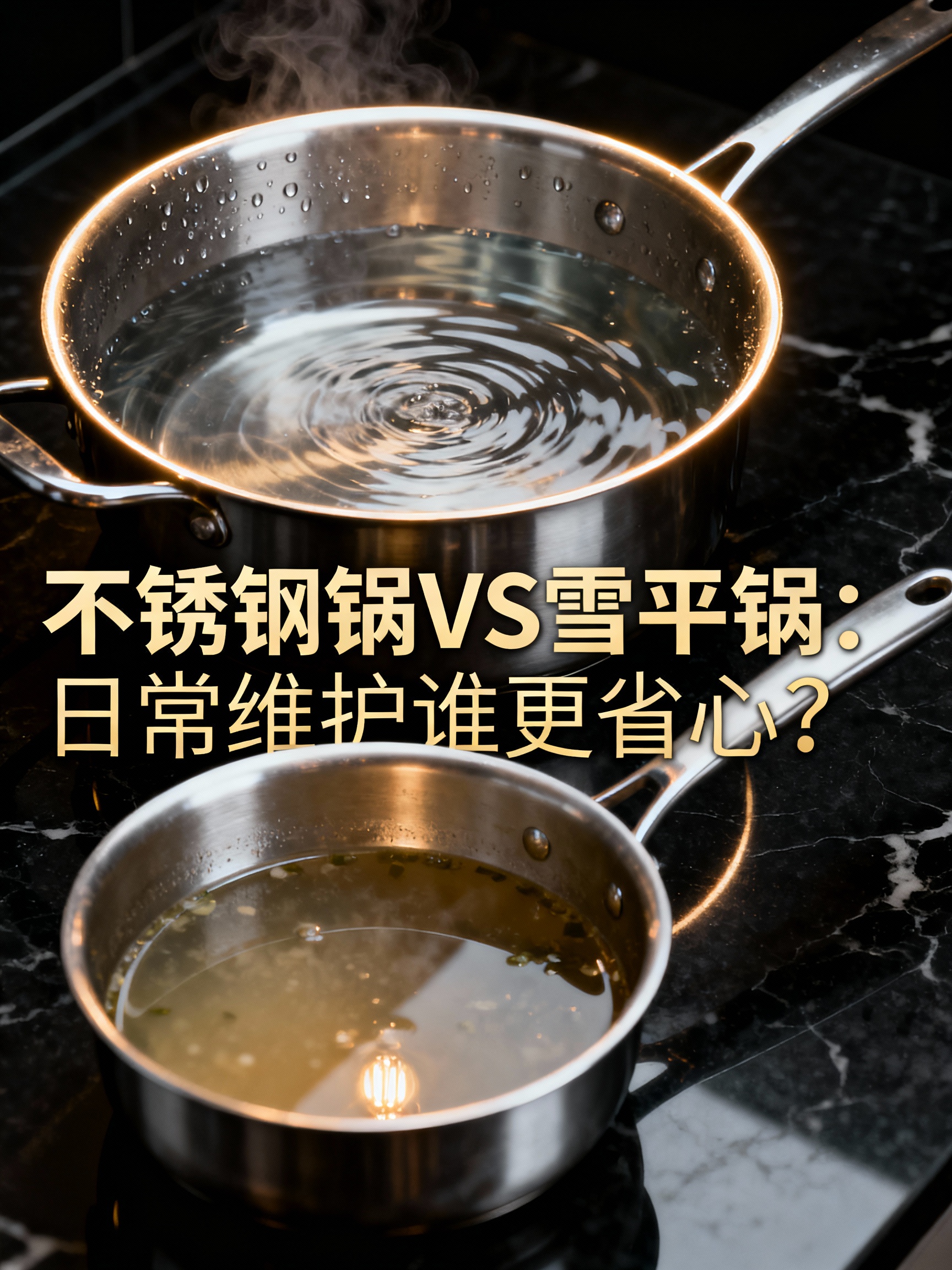 不锈钢锅VS雪平锅：日常维护谁更省心？