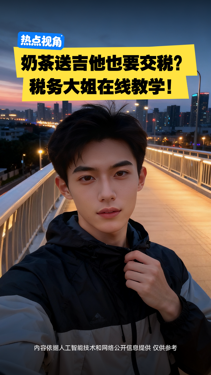 奶茶送吉他也要交税？税务大姐在线教学！