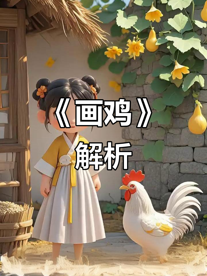 小学必背古诗《画鸡》:唐寅笔下的雄鸡形象