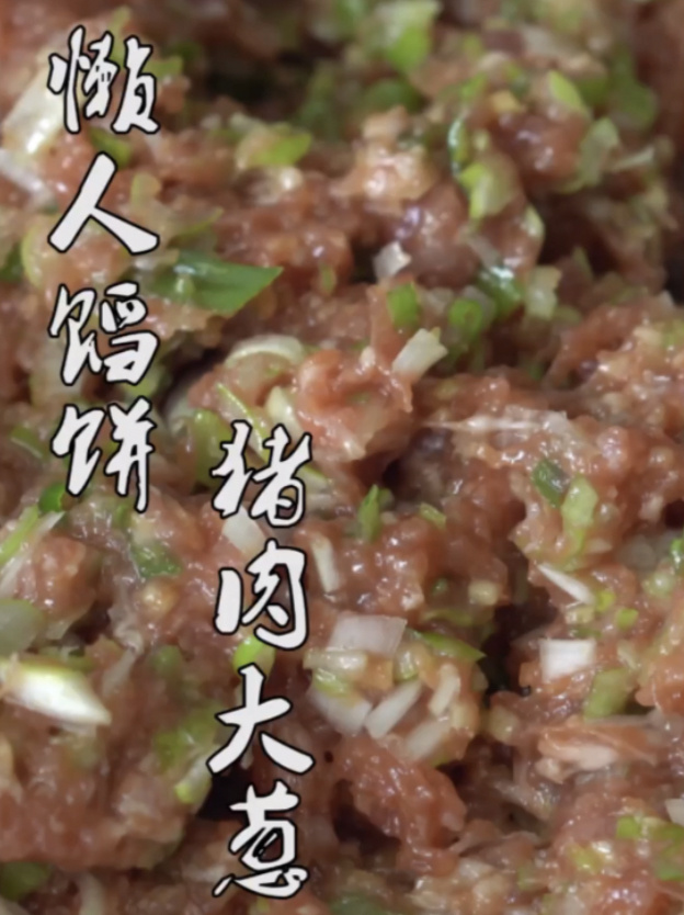 大厨分享懒人馅饼的做法,以及猪肉大葱的调