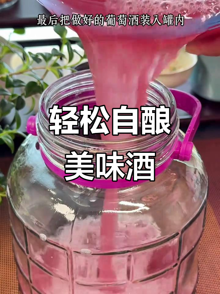 自酿葡萄酒,简单又好喝!口感醇厚不醉人