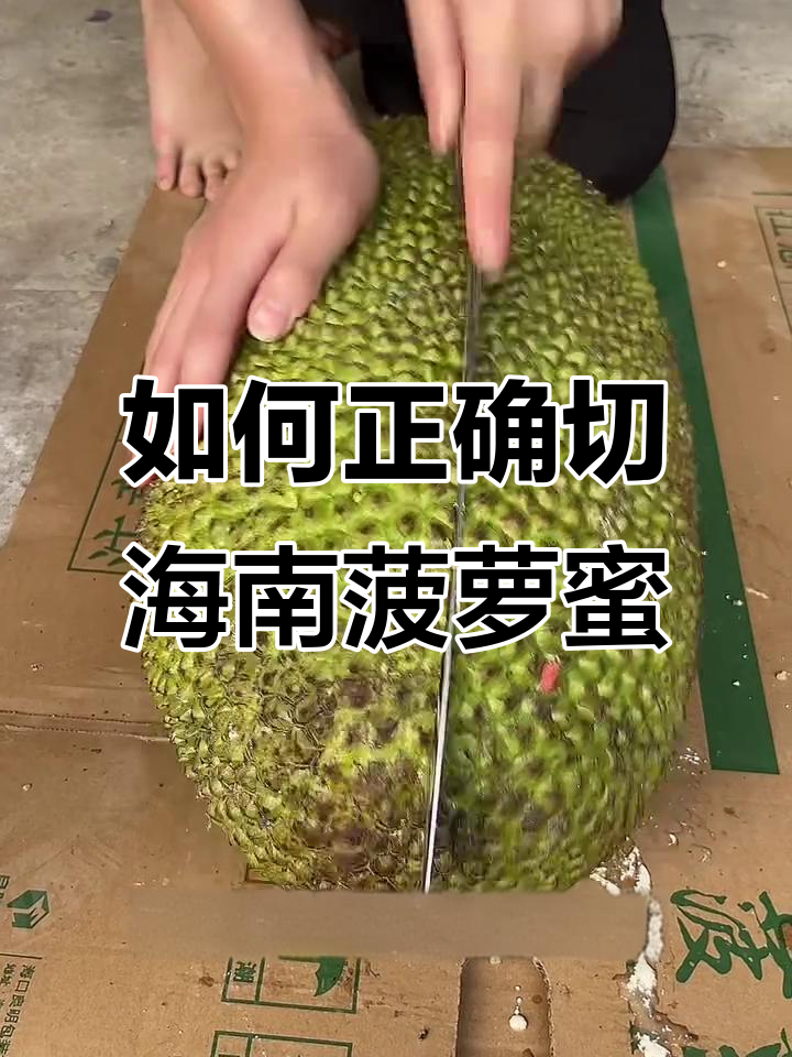海南菠萝蜜切法大揭秘,轻松去芯吃果肉