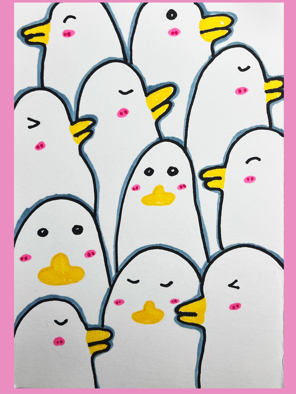 20秒教你画小鸭子叠叠乐