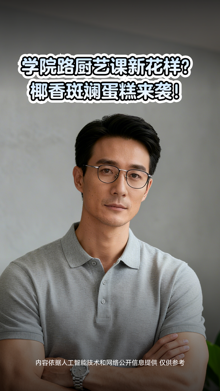 学院路厨艺课新花样?椰香斑斓蛋糕来袭!