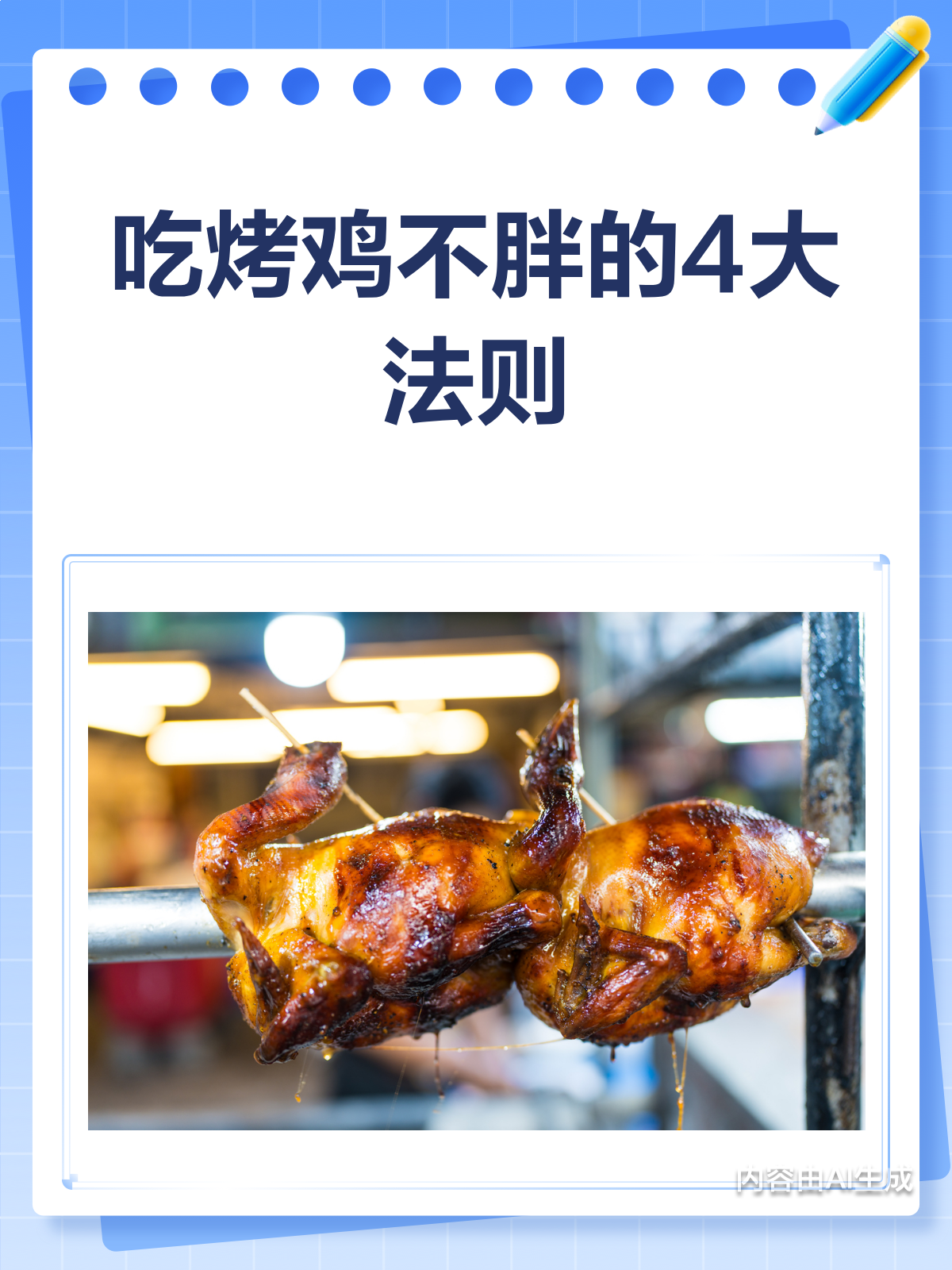 吃烤鸡也能不胖?医生推荐的秘密法则!