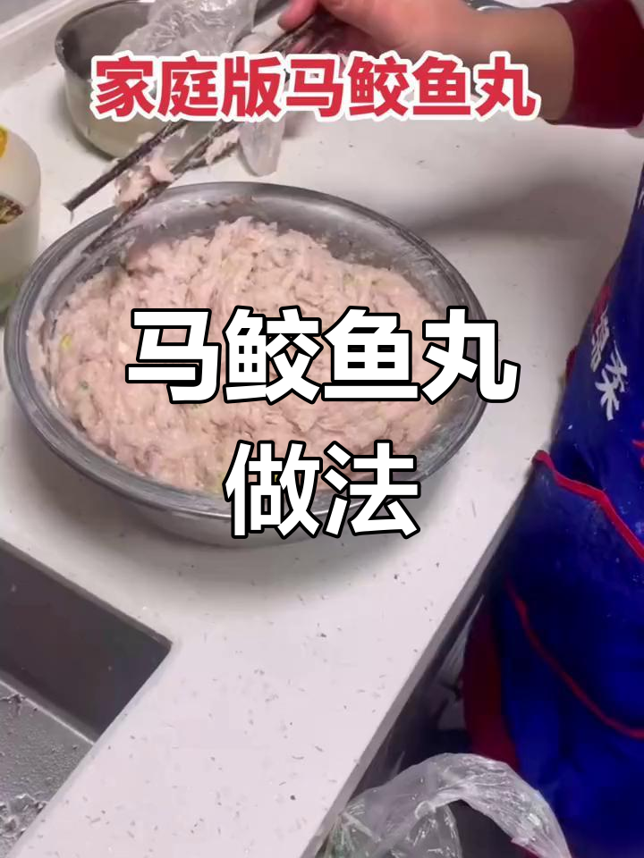 家庭版马鲛鱼丸制作全流程