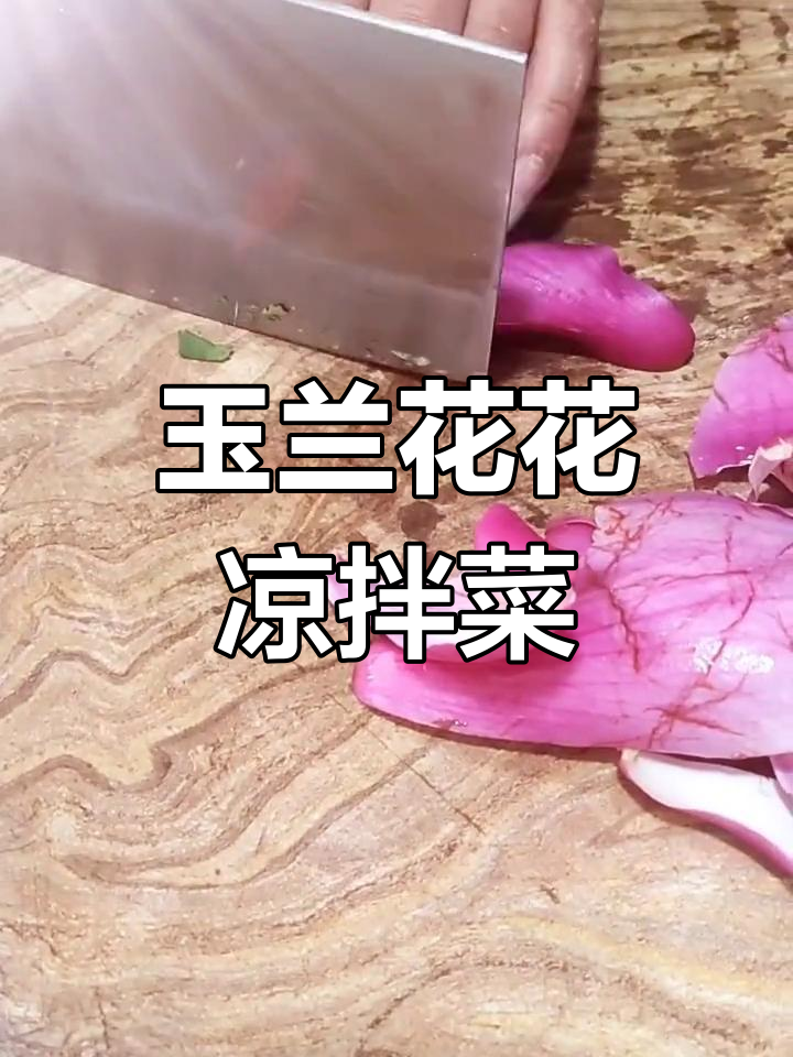 春天美容养颜必备,玉兰花凉拌菜教你做