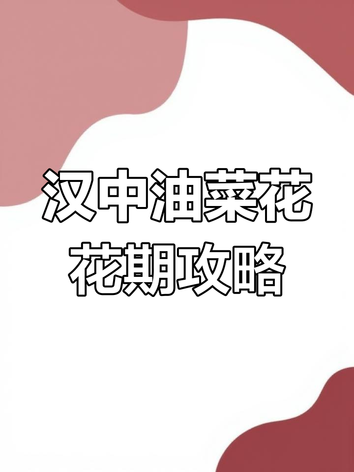 汉中油菜花海等你来探,15条最美观景点不容错过