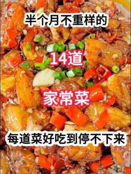 半个月不重样的14道家常菜！每道菜百吃不厌美食制作分享家常菜教程舌尖上的味道