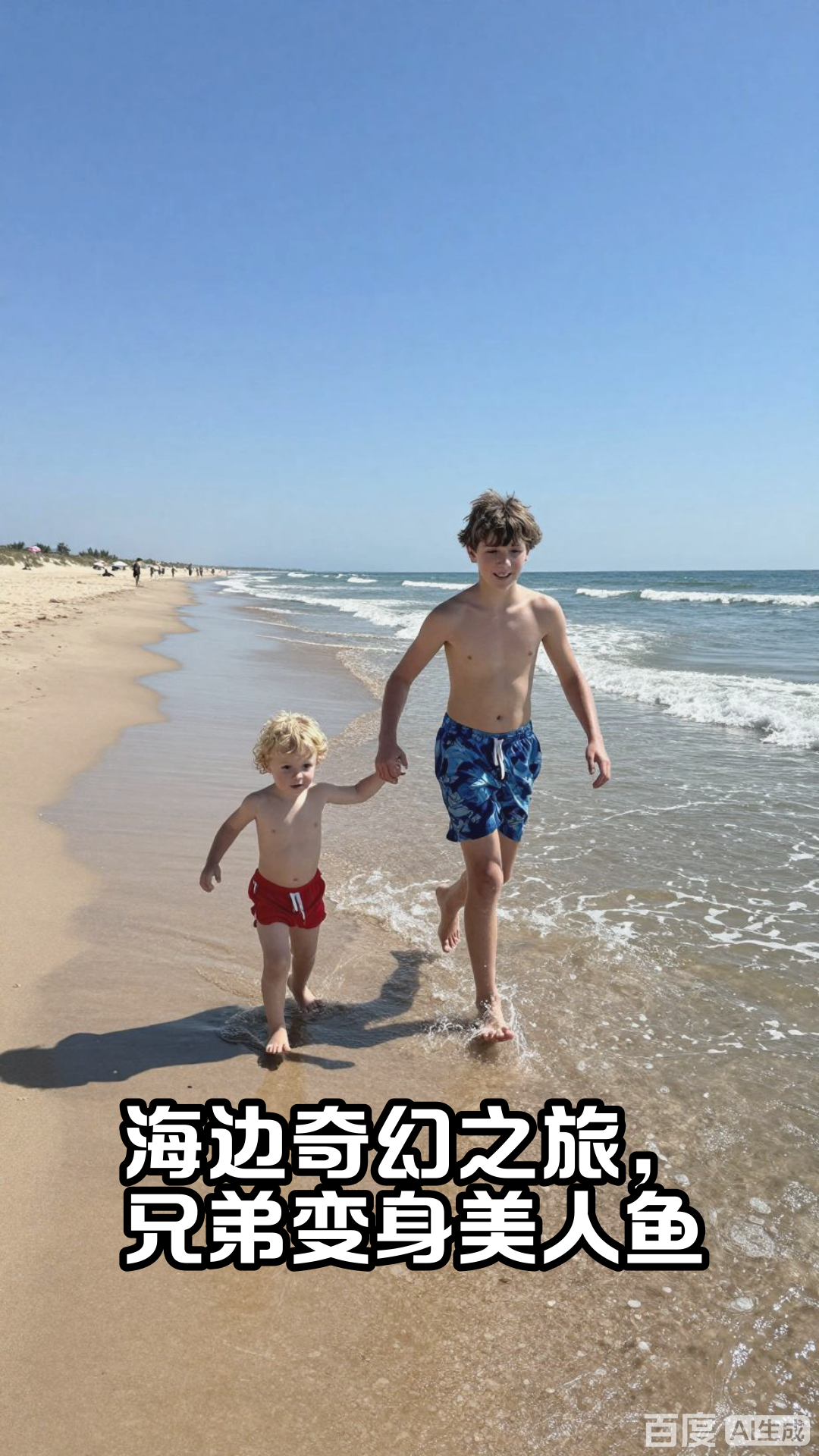 海边奇幻之旅，兄弟变身美人鱼