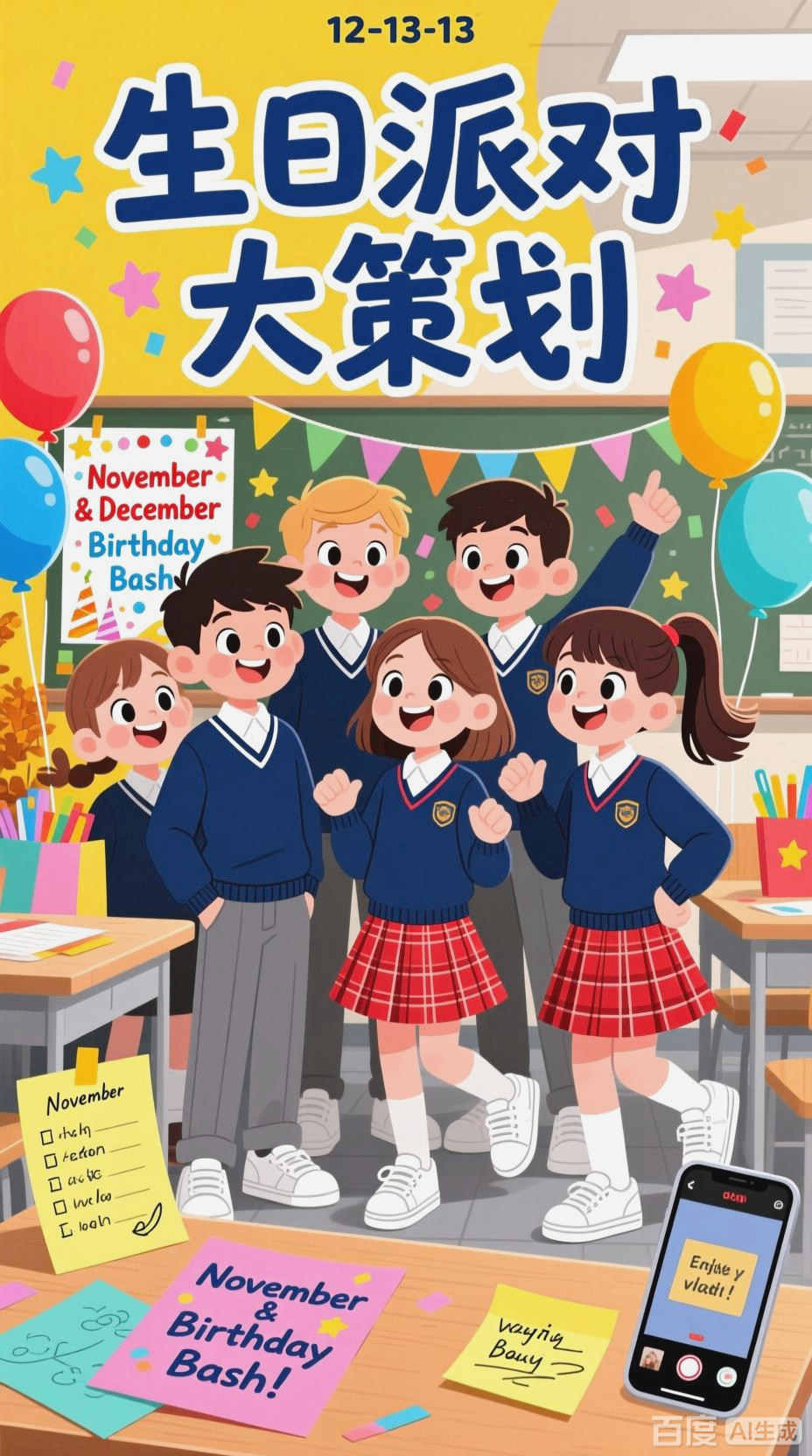 班级生日派对策划与宣传