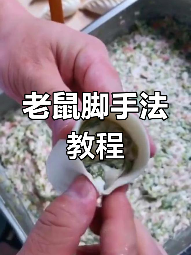 轻松学会包老鼠饺子