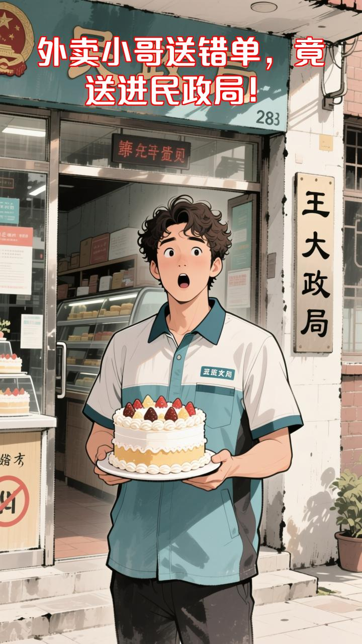 外卖小哥送错求婚蛋糕，阴差阳错促成自己婚礼！