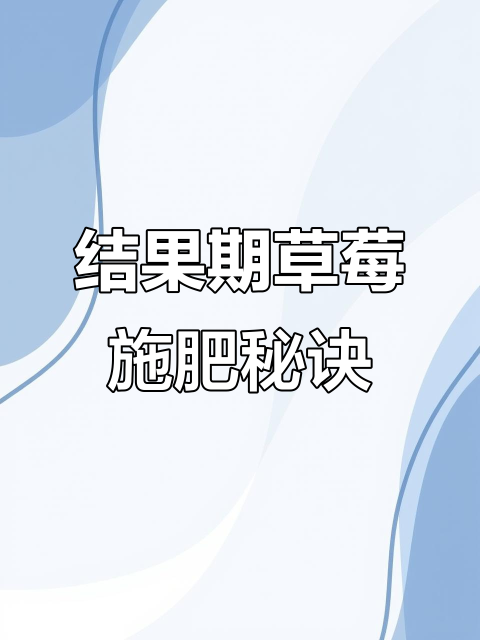 草莓结果期施肥技巧，蛋壳助力防裂果