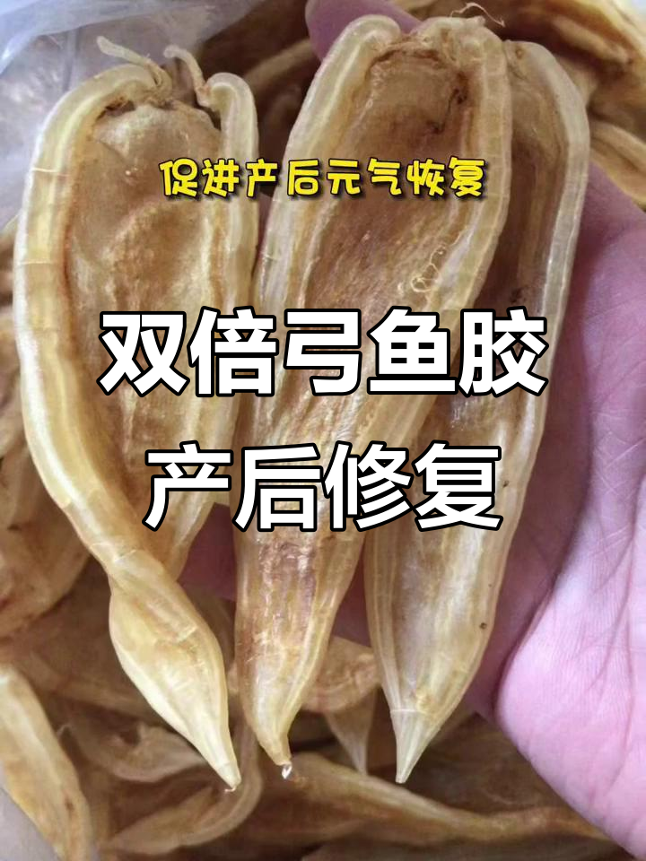 深海双背敏鱼胶,滋补产后恢复