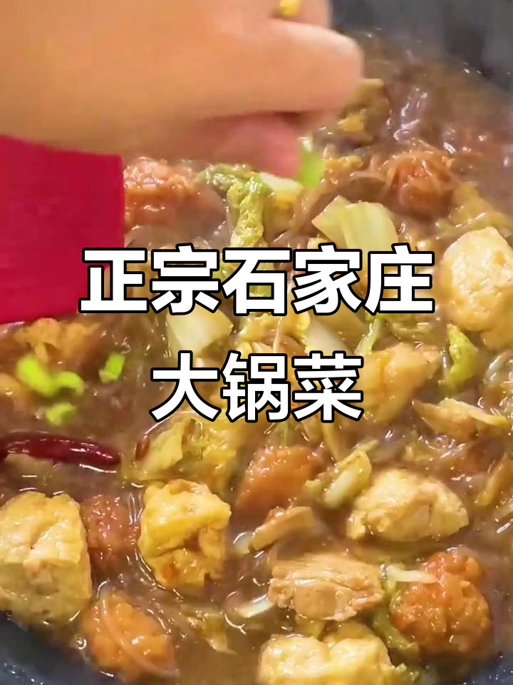 石家庄大锅菜，白菜豆腐泡丸子炖出满满幸福感