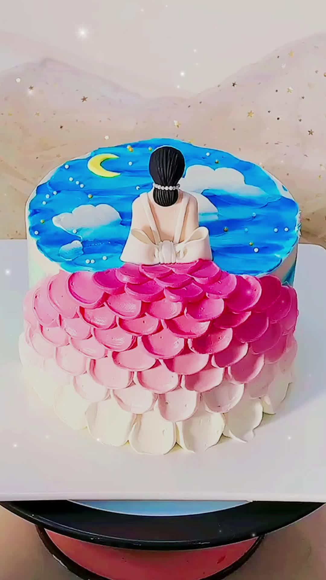 女神蛋糕制作 创作灵感 网红蛋糕 蛋糕 女神蛋糕 女孩蛋糕