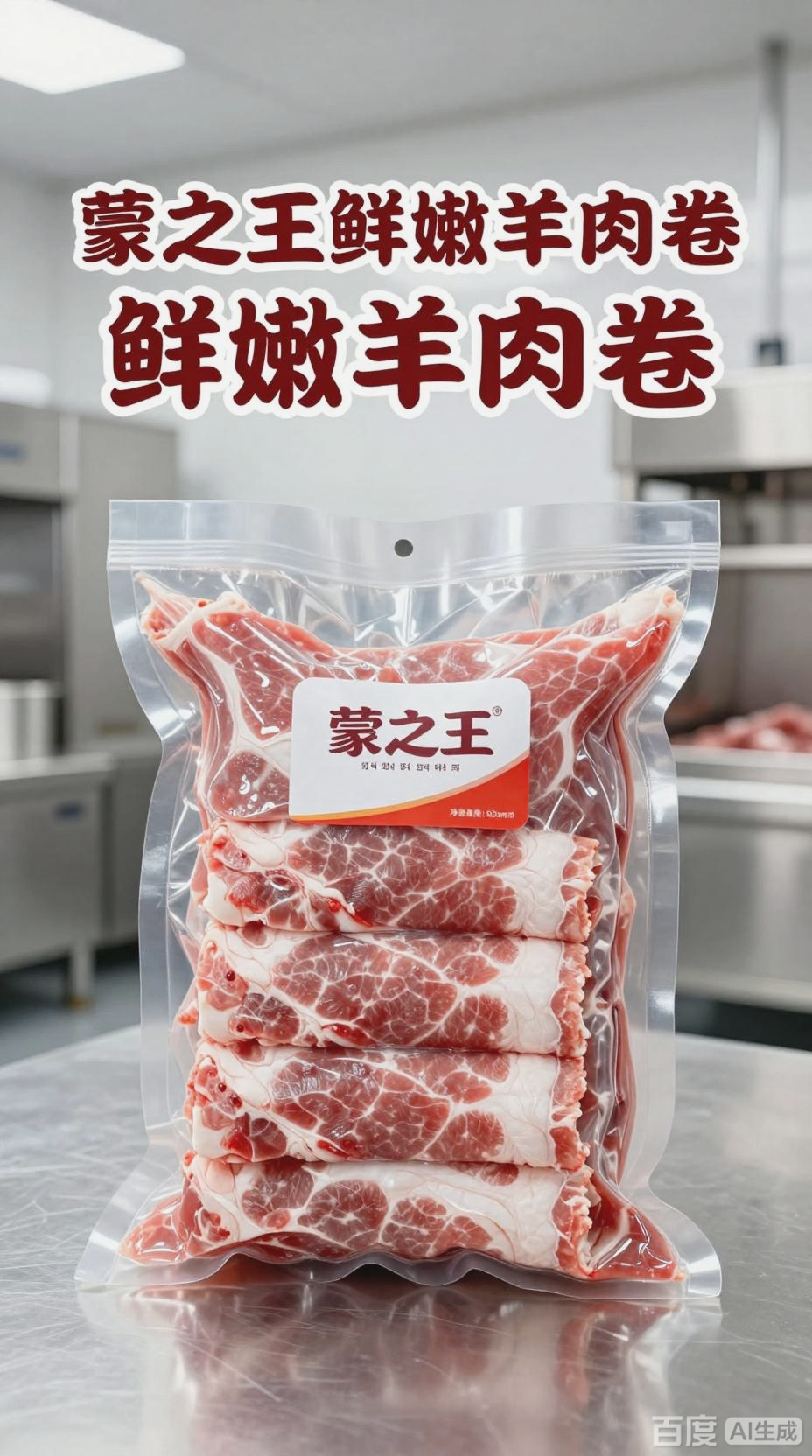 蒙之王内蒙鲜嫩羊肉卷促销