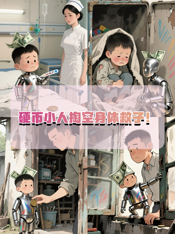 硬币小人为救重病孩子,竟掏空自己身体!