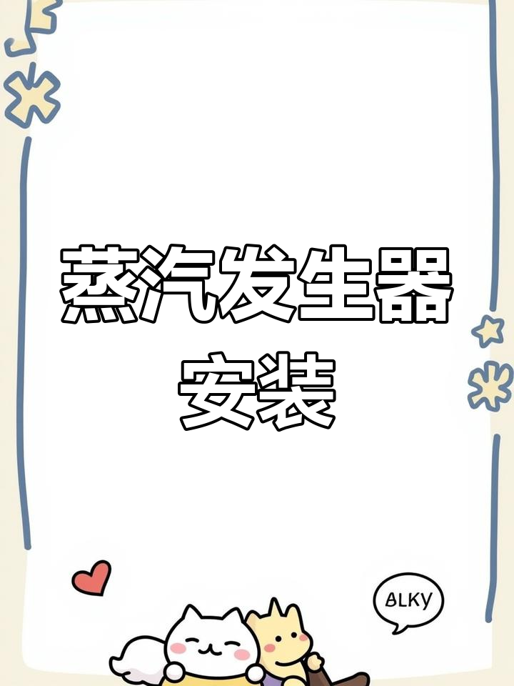 水洗厂蒸汽发生器安装教程