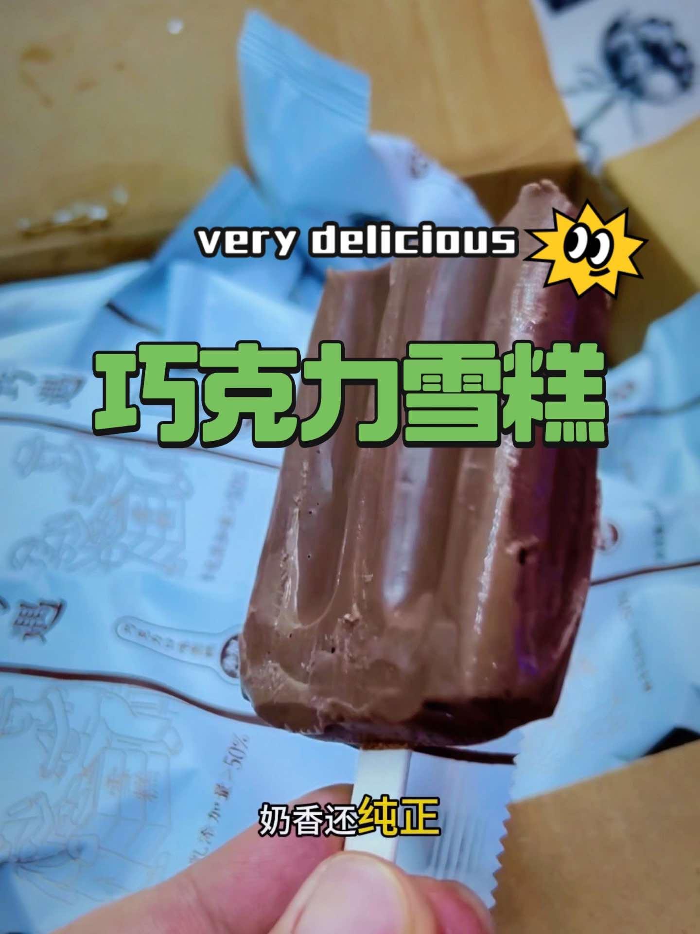 黑巧克力牛乳冰淇淋雪糕 皮厨大叔美食