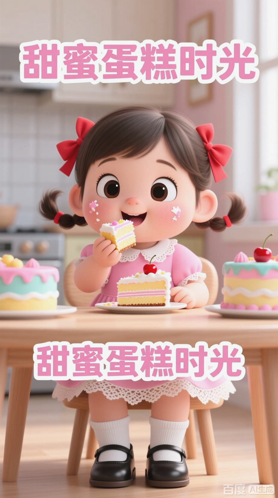 小女孩的甜蜜蛋糕时光