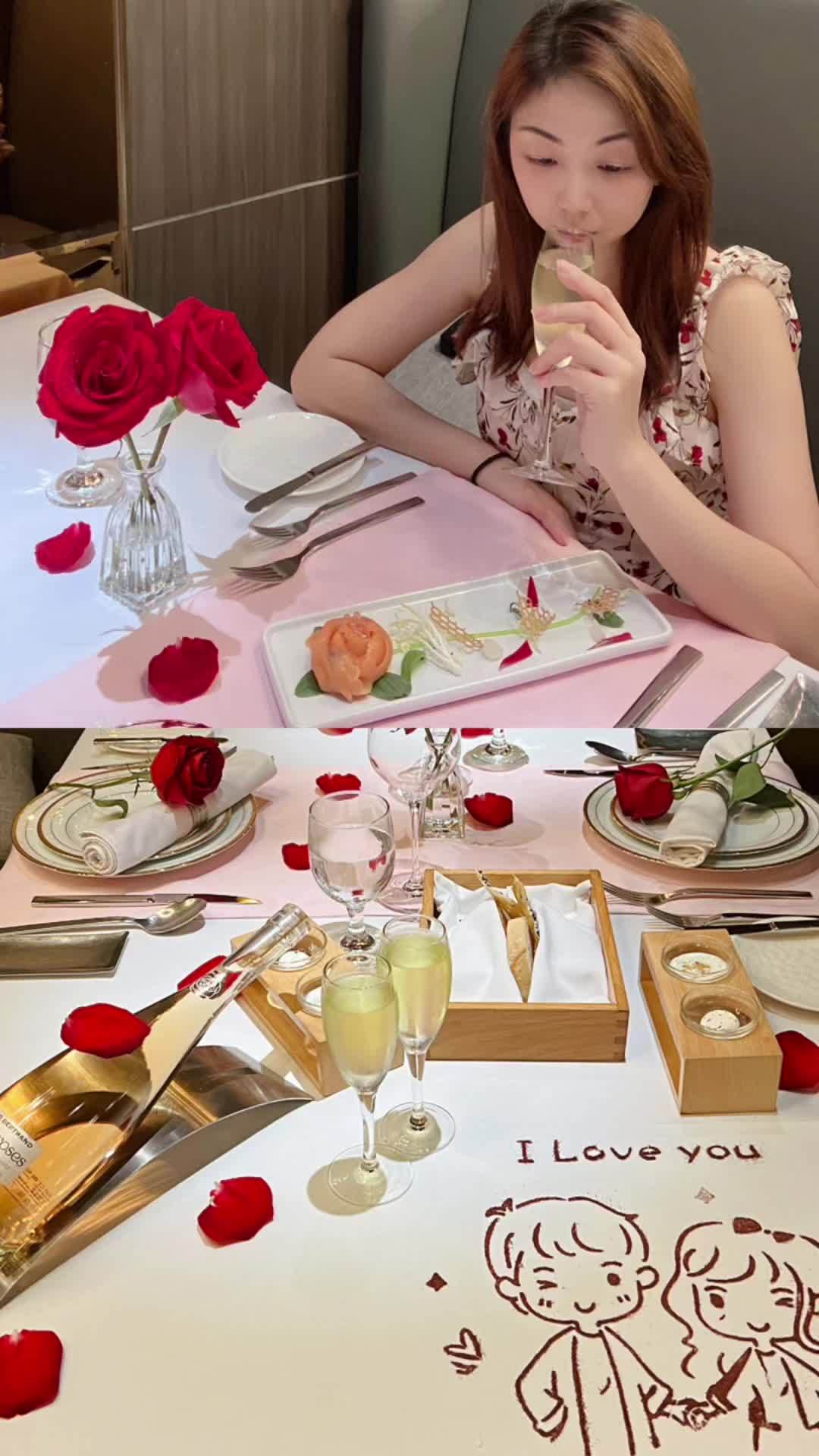 约会拍照????西餐天花板‼️人生每一个值得纪念的日子,总要来点仪式感!选择王品牛排,最适合浪漫