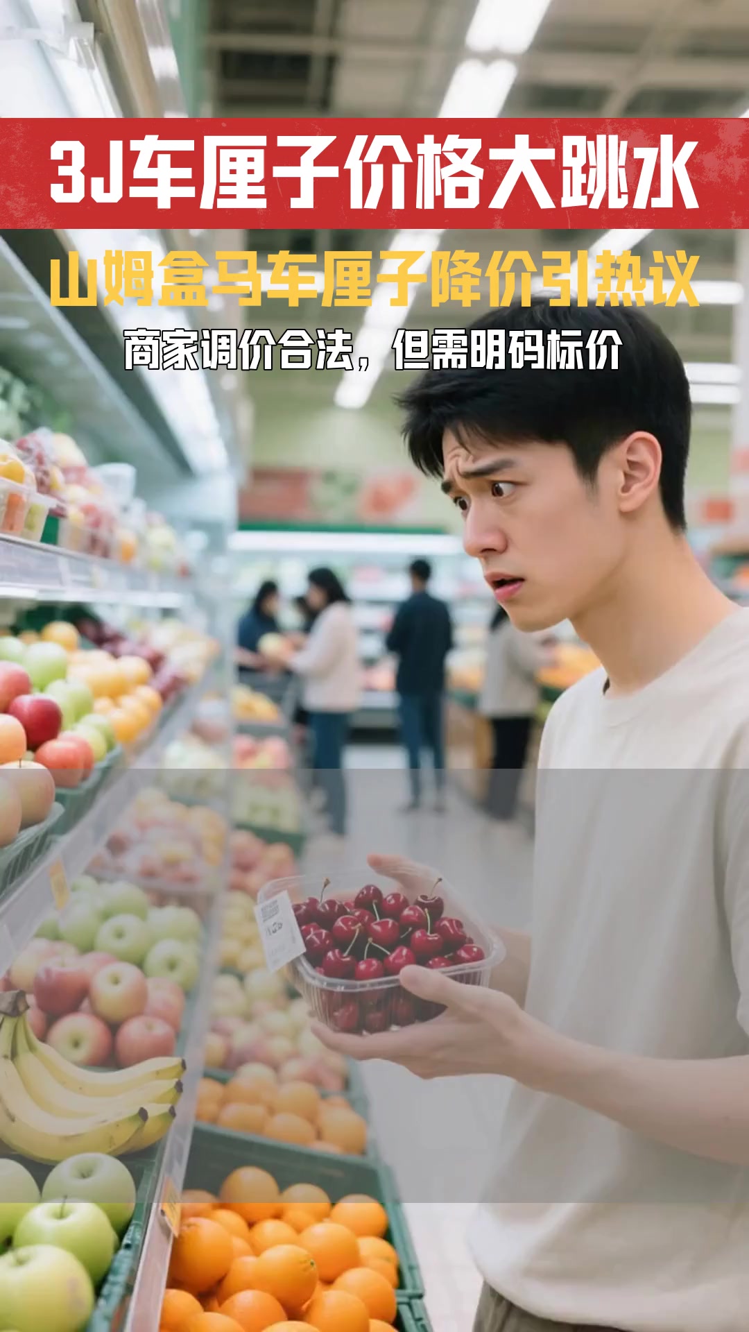 3J车厘子暴跌50%,现在买最划算