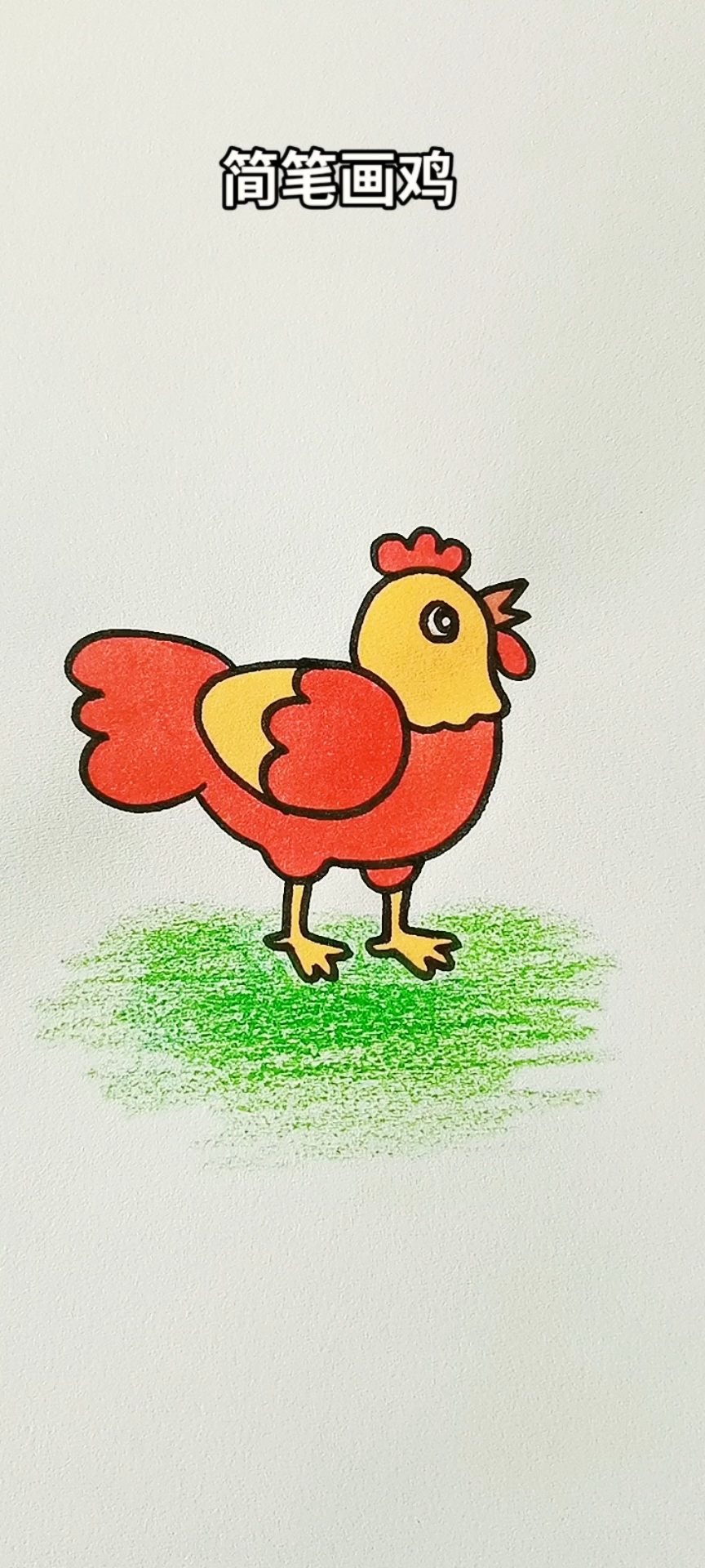 简笔画鸡 简笔画 简笔画教程