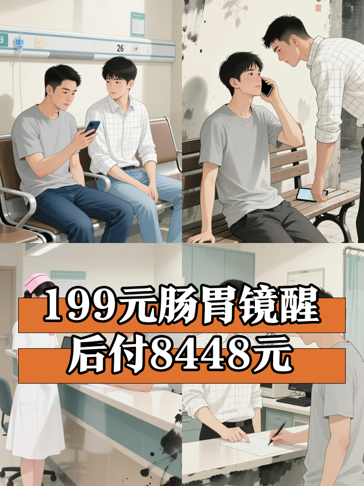 男子团购199元全麻肠胃镜,醒后因息肉切除费用飙至8448元