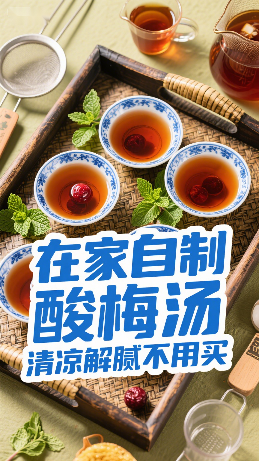 在家自制酸梅汤，清凉解腻不用买