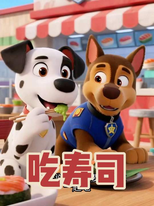 原创动画毛毛不犯错，品尝美味寿司的趣味故事