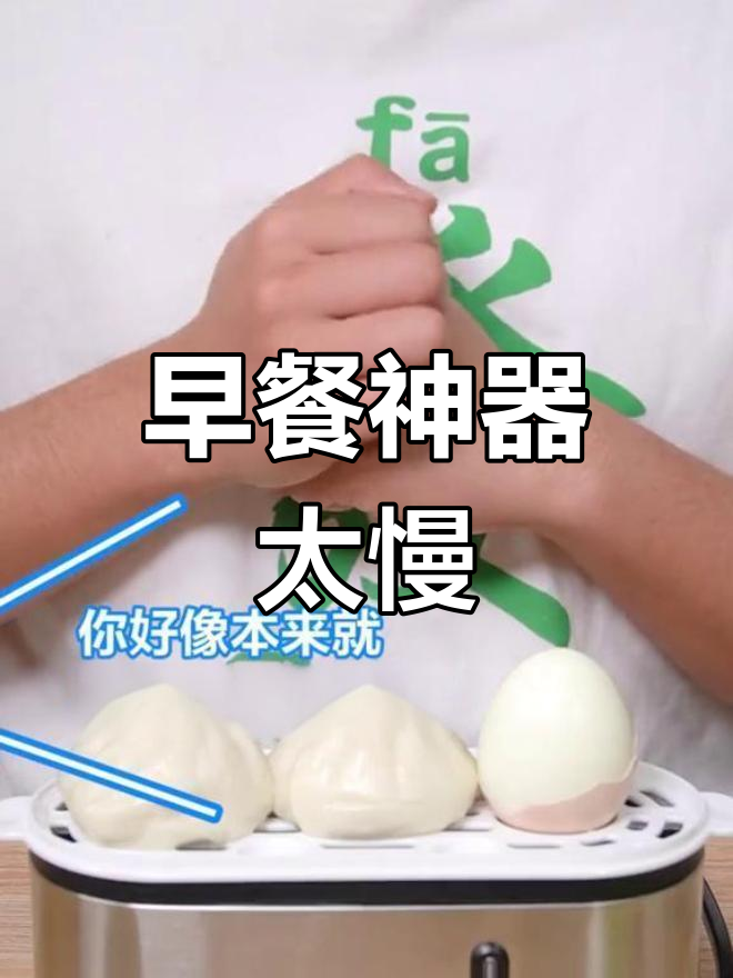 这款迷你早餐机太慢了,蒸个鸡蛋包子要20分钟!