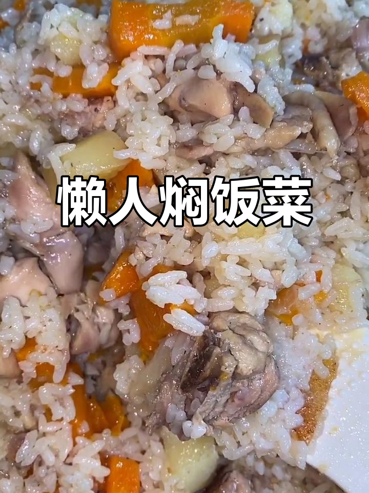 一锅懒人焖饭,鸡肉土豆胡萝卜全搞定!