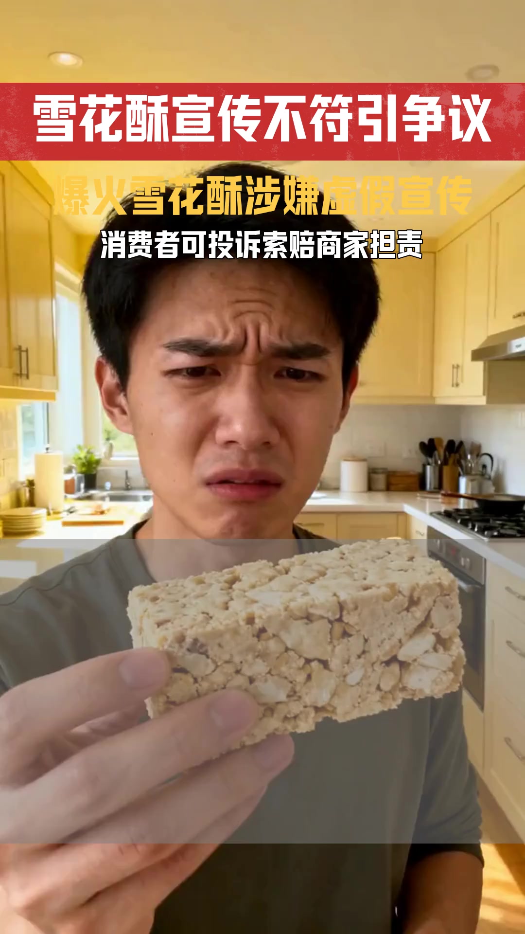 巧克力味咬不动雪花酥爆火 若宣传与实际不符是否构成虚假宣传