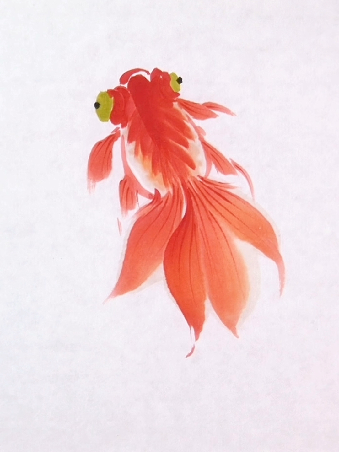 国画金鱼的画法