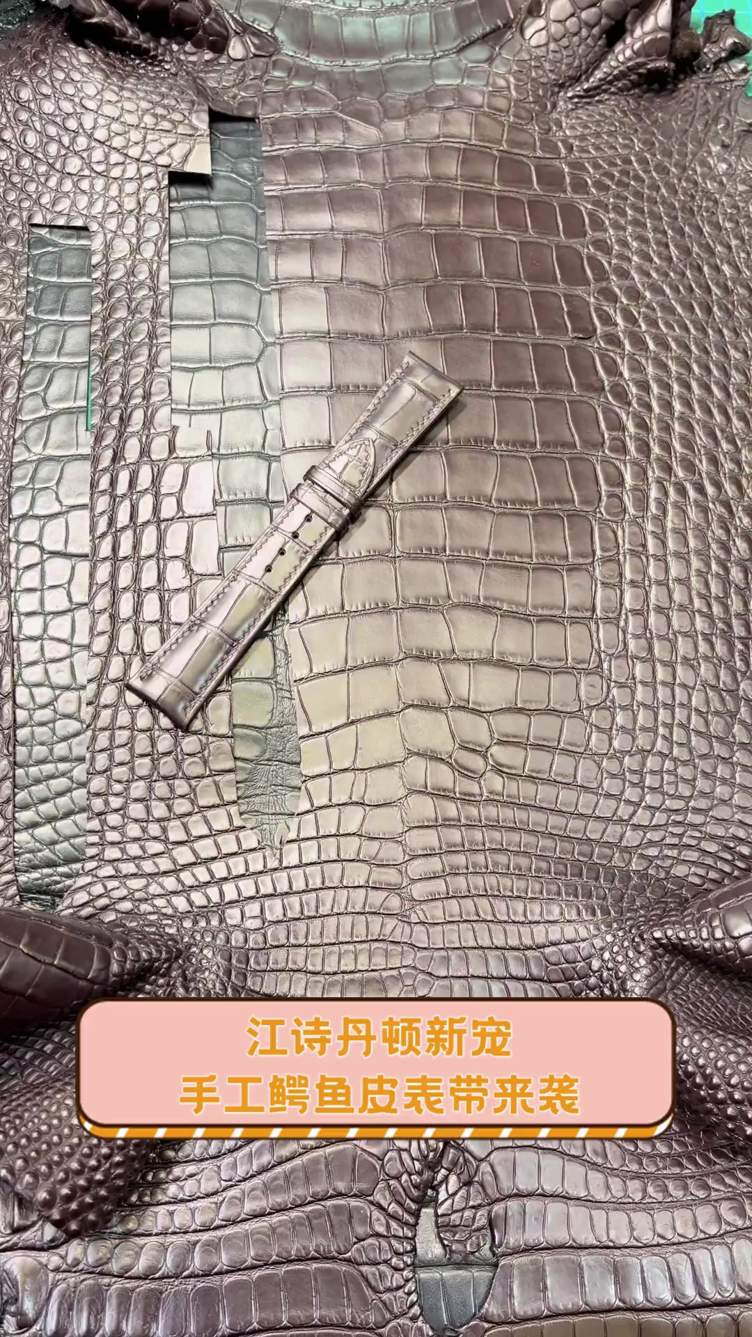 江诗丹顿新宠,手工鳄鱼皮表带来袭