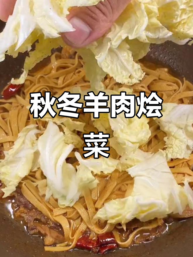 秋季羊肉烩菜,冬季暖心必备!