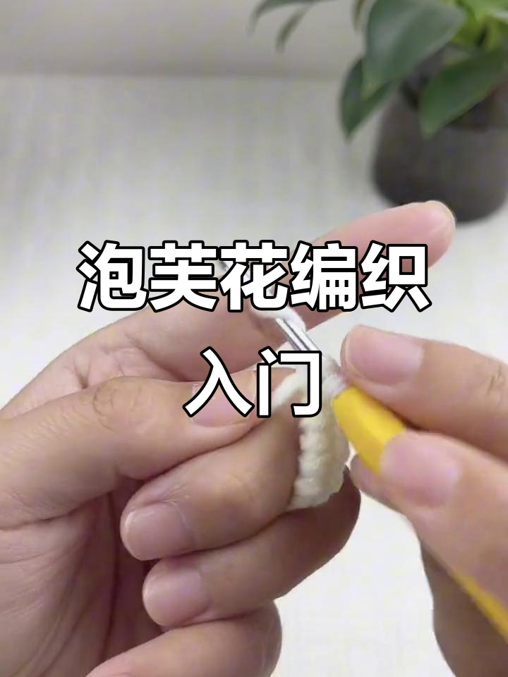 零基础钩针教程：泡芙花编织技巧全解析
