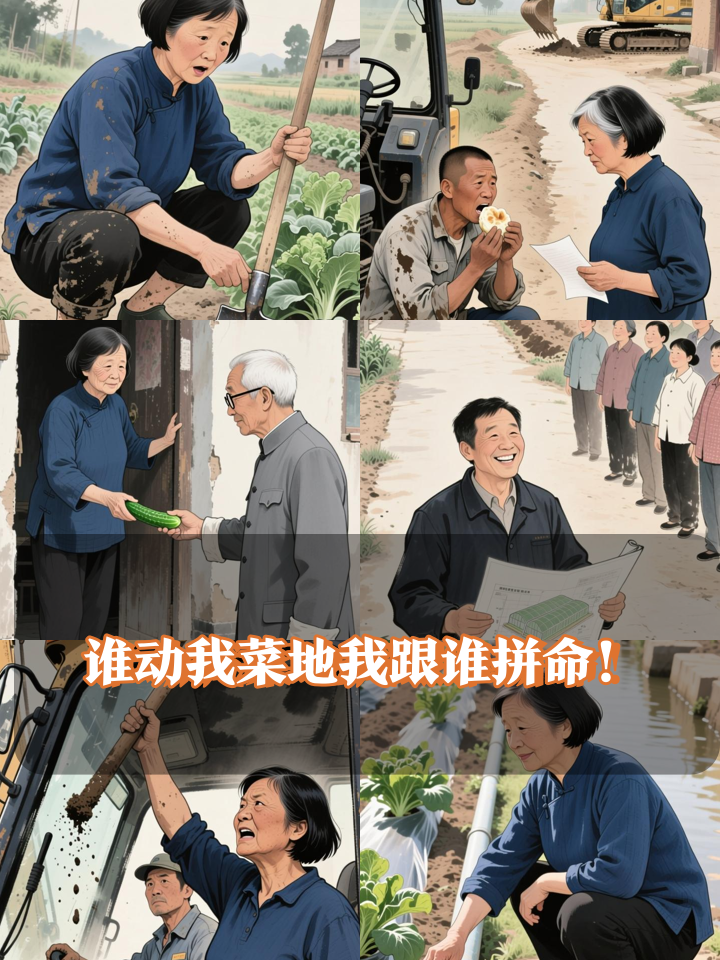 征地通知砸地头,她抡起铁锹护菜地!