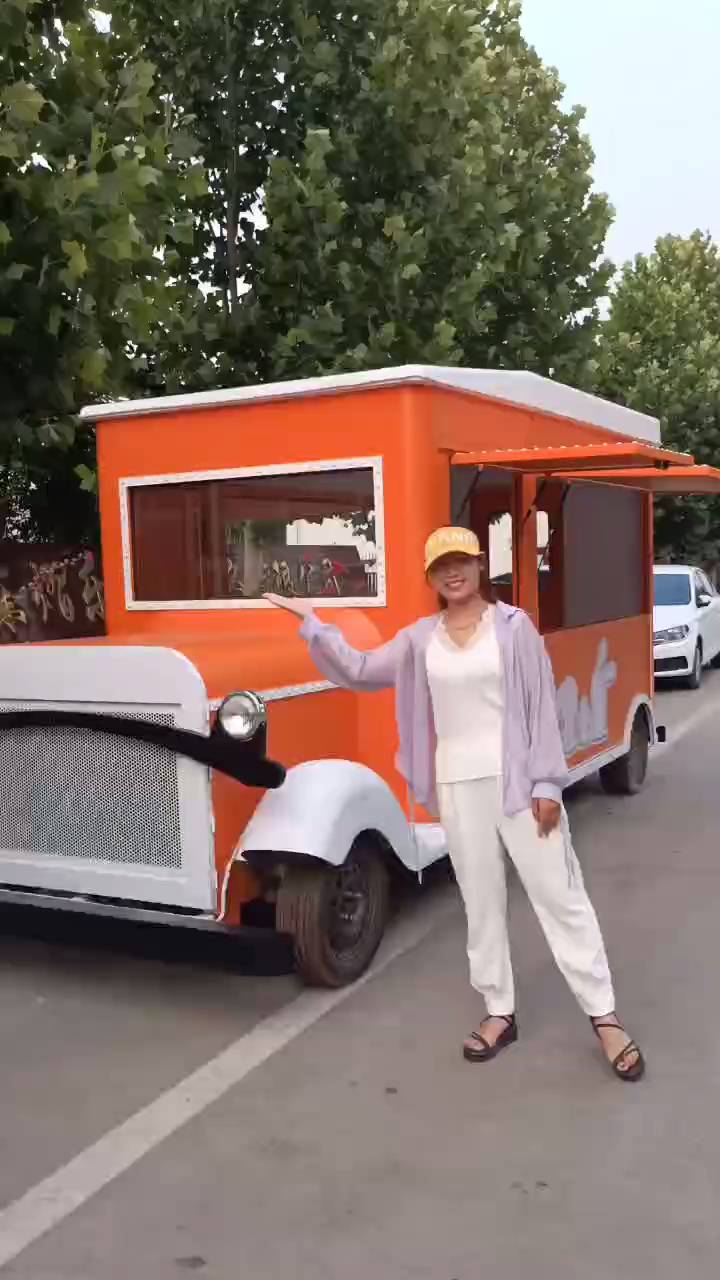 可爱 造型多功能摆摊车冰激凌餐车