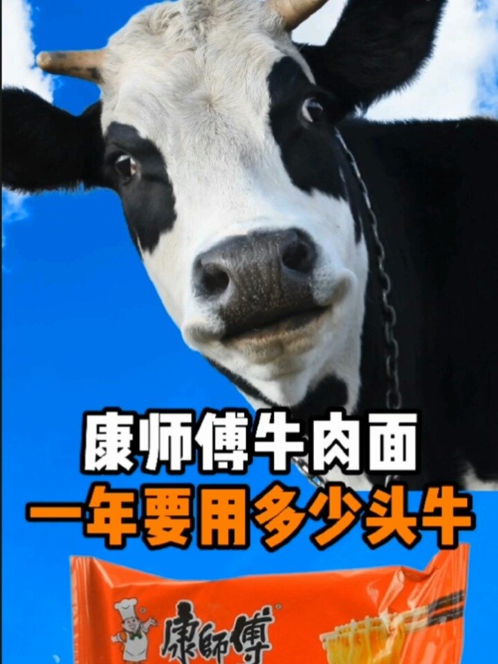 康师傅牛肉面一年要用多少头牛