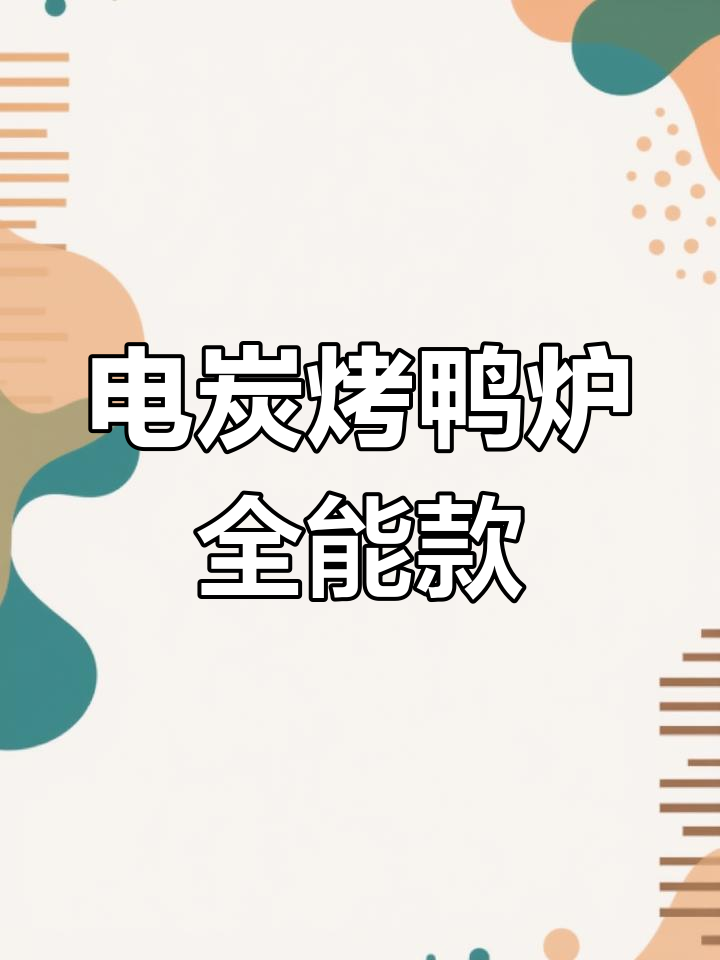 电炭结合烤鸭炉,轻松搞定鸡排骨