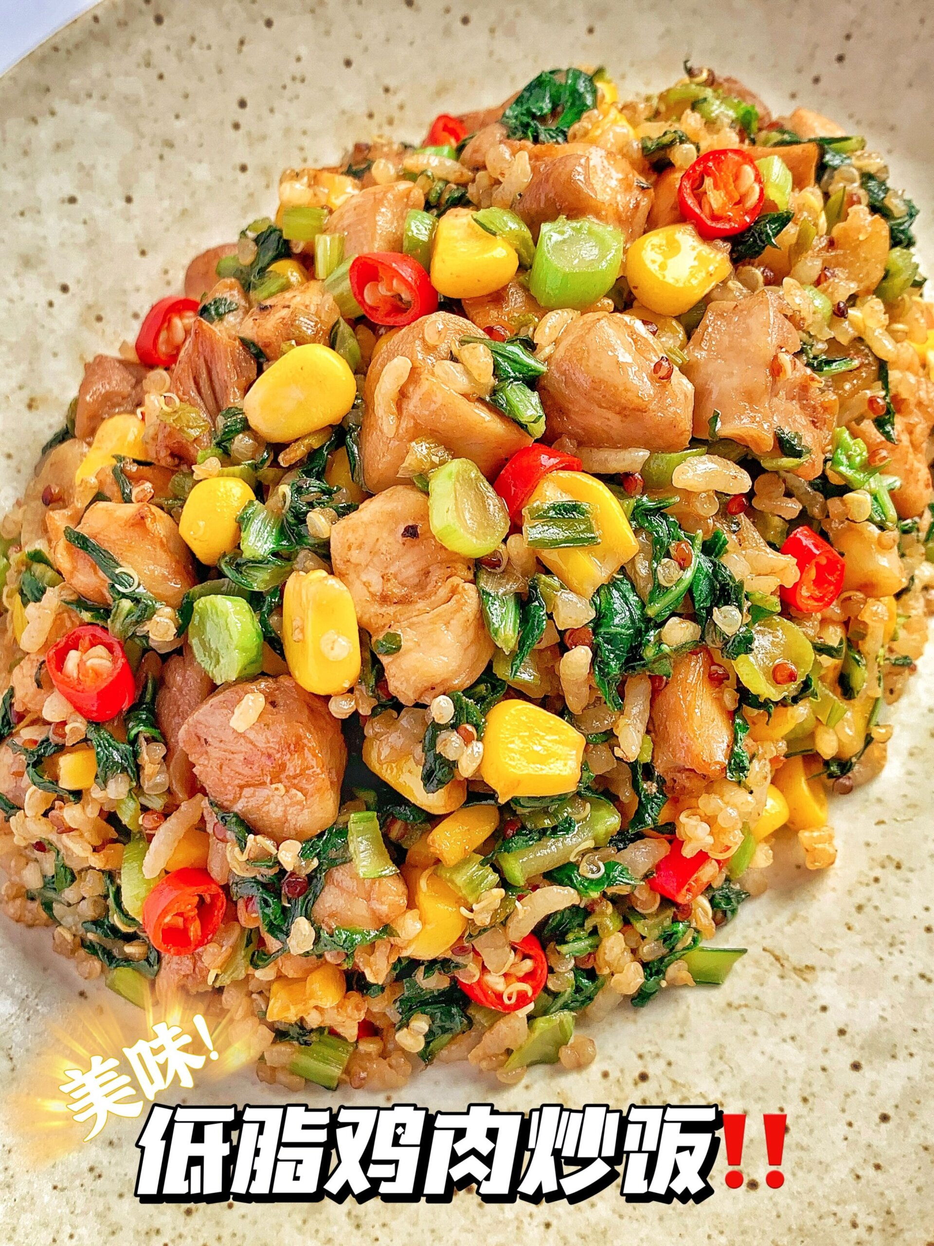 100道减脂餐低脂鸡肉炒饭!香辣简单