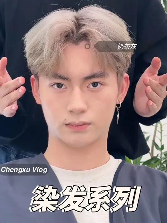 染发系列漂色之发尾染过黑 版 hairlab hairlab丞旭 发色 男生发色推荐 奶茶