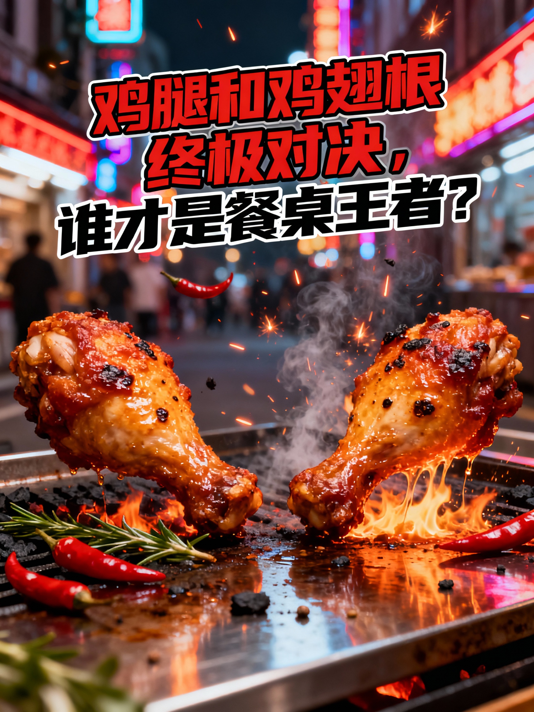鸡腿和鸡翅根终极对决,谁才是餐桌王者?