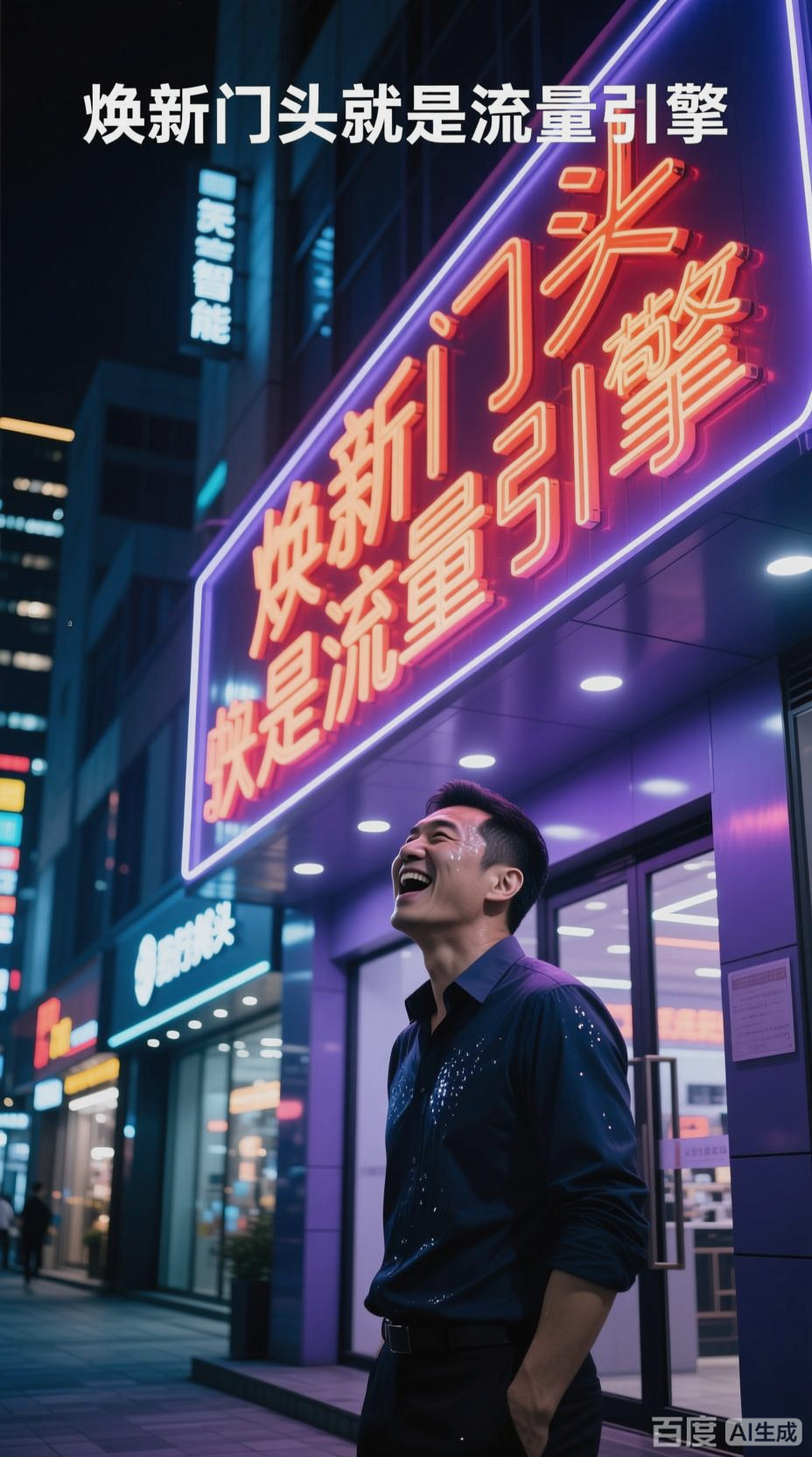 十年老店焕新,智能门头引流量