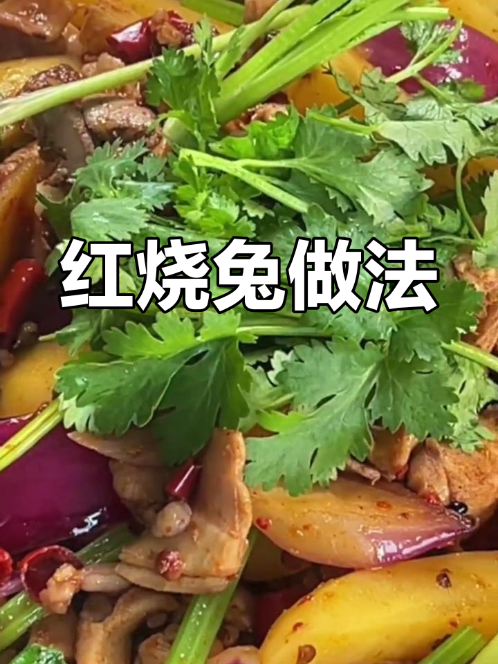 简单美味红烧兔,芹菜提味